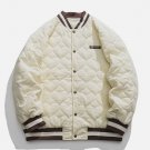 Heart Quilted Flocked Letters Winter Coat