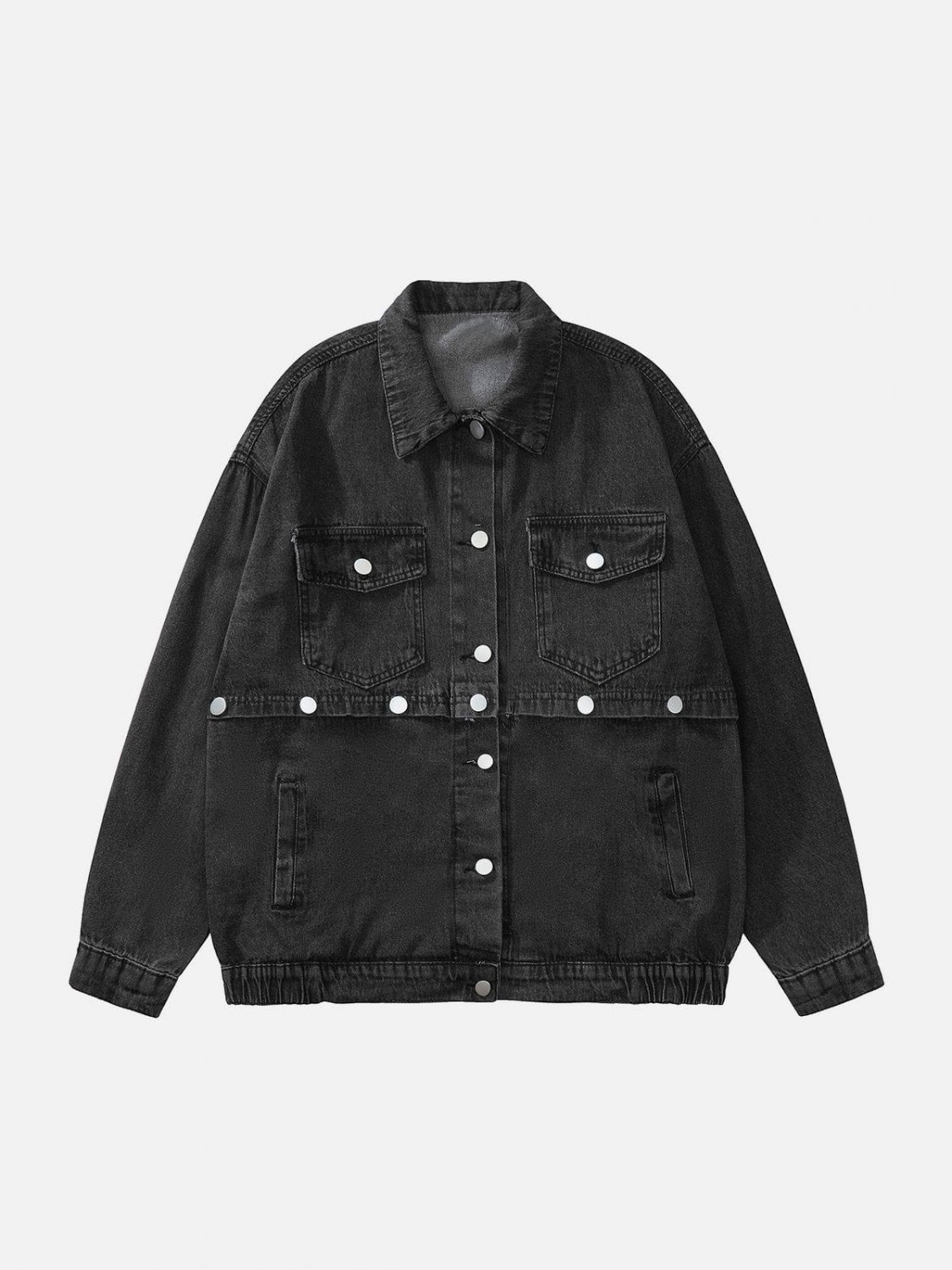 Detachable Patchwork Denim Jacket