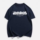 Foam Printing Cloud Letters Tee