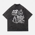 Foam Printing Skeleton Elements Washed Tee