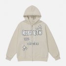 Foam Skeleton Print Hoodie