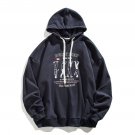 Foursome Cartoon Print Hoodie