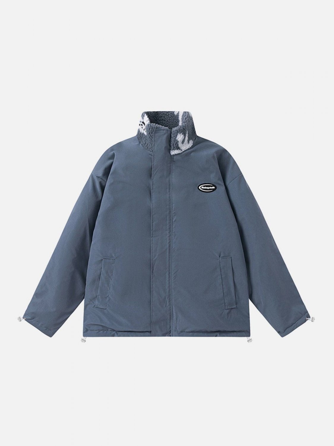 Full Print Bear Reversible Winter Coat