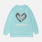 3D Broken Heart Graphic Sweatshirt