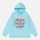 3D Flower Embroidery Hoodie