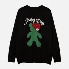 3D Hat Bear Jacquard Sweater