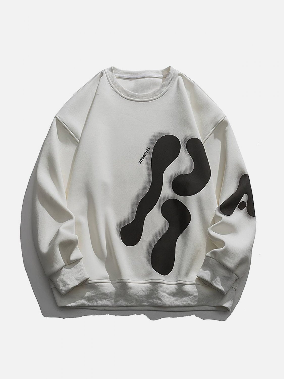 3D Letter Print Sweatshirt