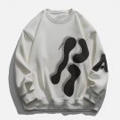 3D Letter Print Sweatshirt