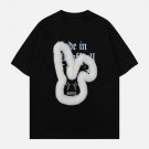 3D Rabbit Lettered Print Tee