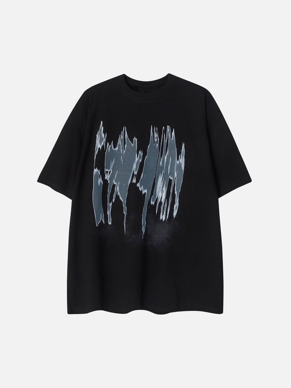 Abstract Figure Print Hoodie
