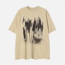 Abstract Figure Print Hoodie