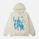 Abstraction Shadow Print Hoodie