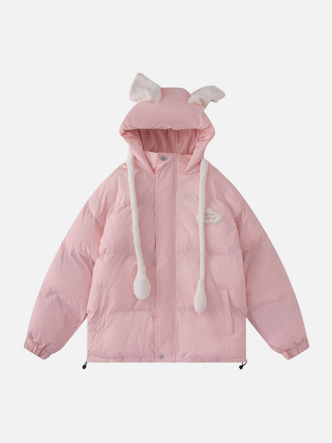 Airbag Bunny Ear Design Winter Coat