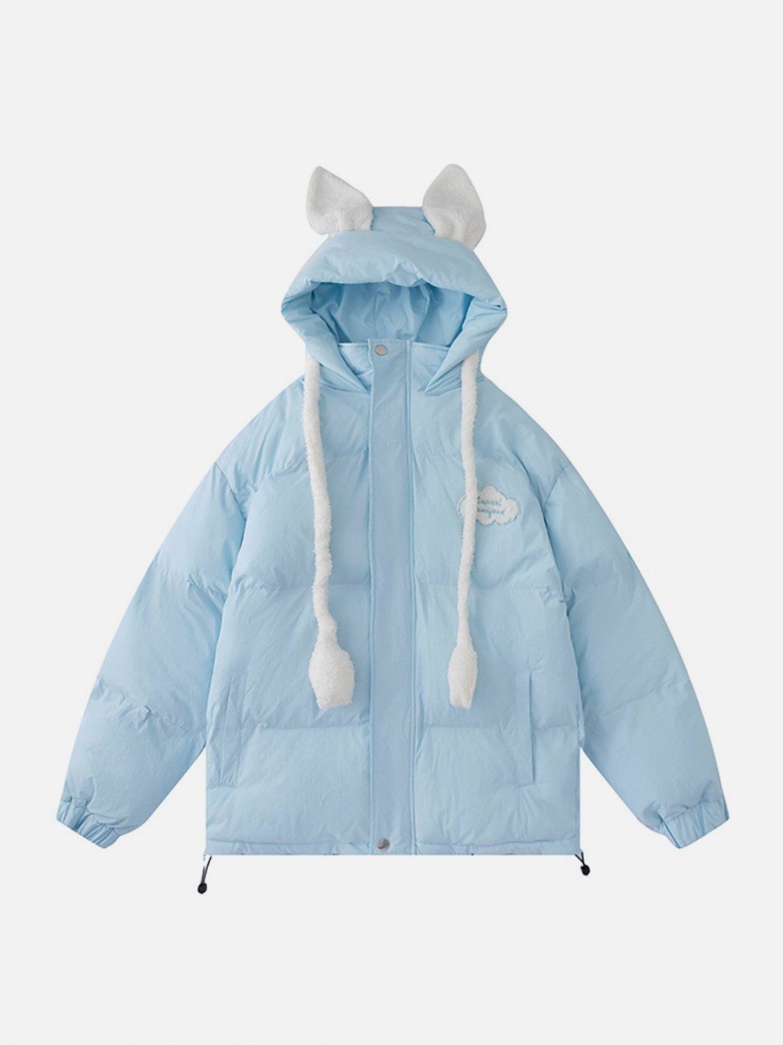 Airbag Bunny Ear Design Winter Coat