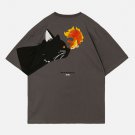 Alphabet Cat and Fish Graphic Tee