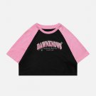 Alphabet Flocked Embroidery Tee