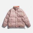 Alphabet Print Drawstring Winter Coat