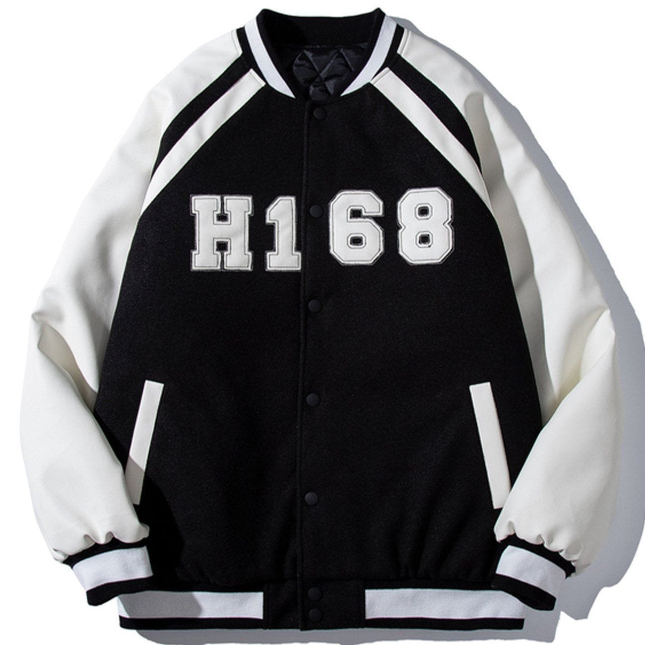 Alphanumeric Embroidery Winter Coat