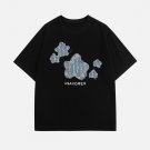 Applique Embroidery Denim Star Tee