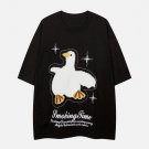 Applique Embroidery Duck Graphic Tee