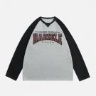 Applique Embroidery Letters Sweatshirt