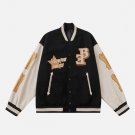 Arrow Pocket Skeleton Varsity Jackets