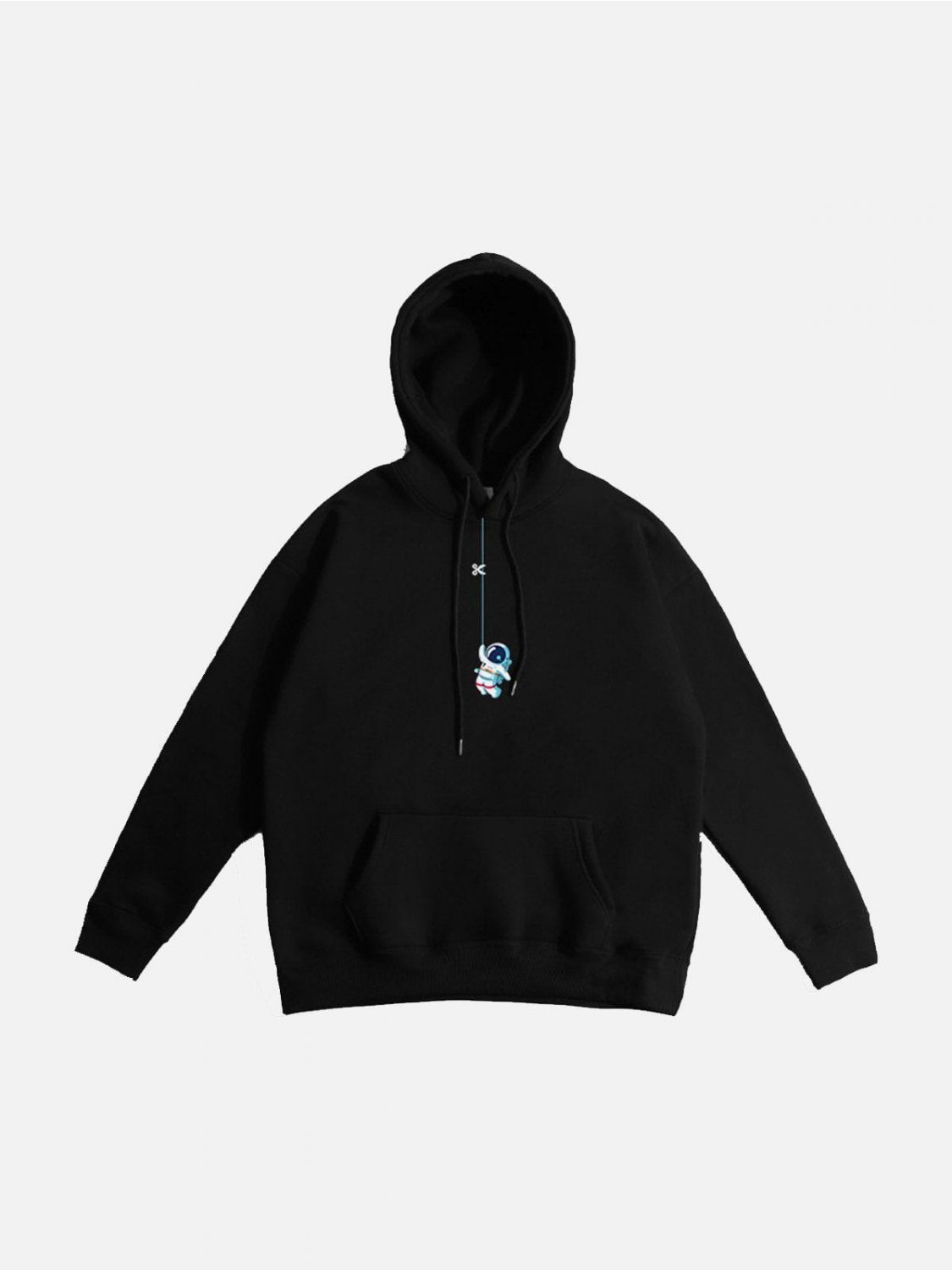 Astronaut Print Fleece Hoodie