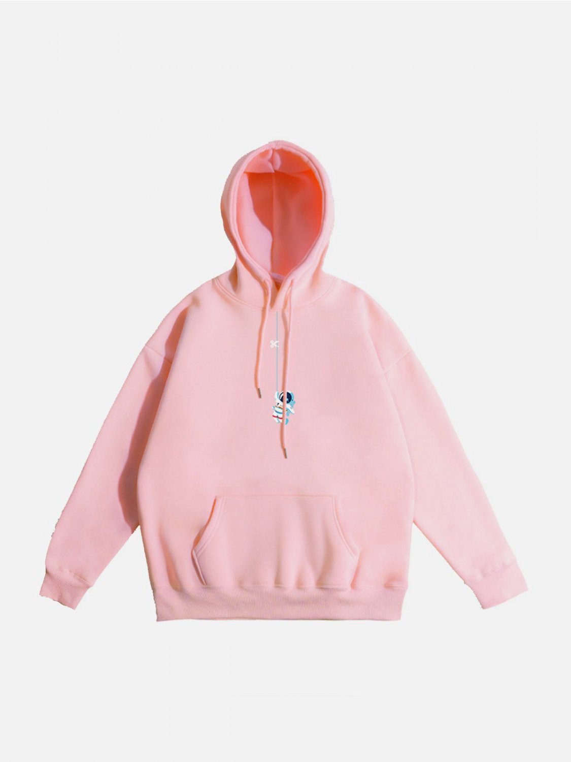 Astronaut Print Fleece Hoodie