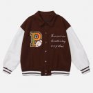 AUTHORITY Letter-Embroidered Baseball Jacket