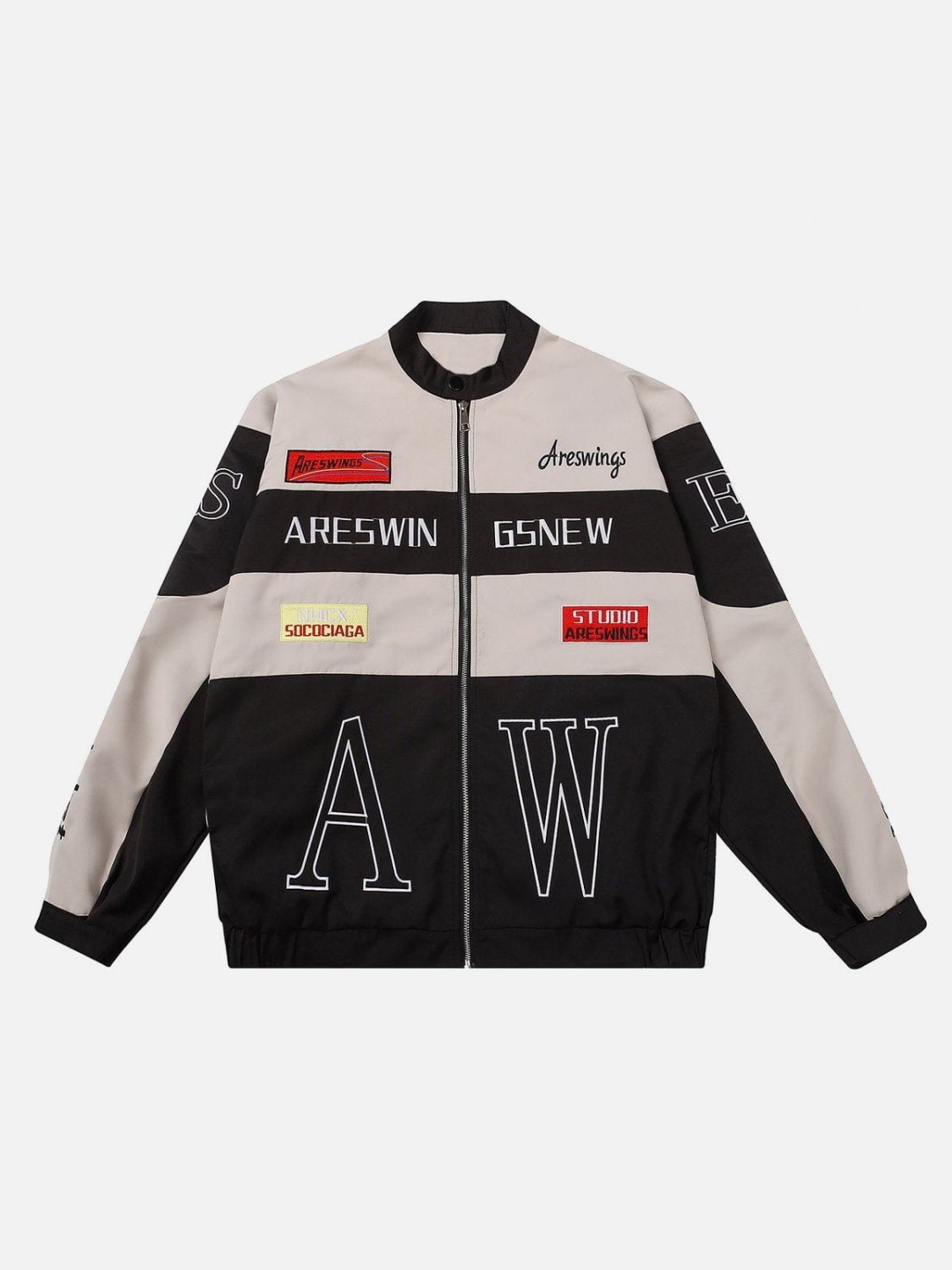 AW Patchwork Motorcycle Jacket