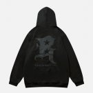 B Embroidered Vintage Hoodie