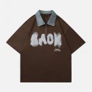BACK Print Polo Collar Tee