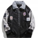 Badge Collage Polo Collar Winter Coat