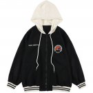 Badge Colorblock Hooded Winter Coat