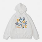 Balloon Skull Print Hoodie