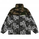 Bandana Stitching Winter Coat