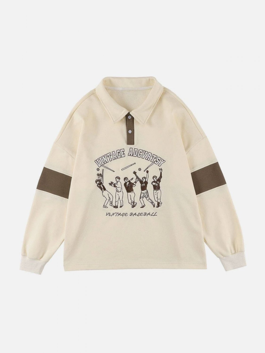 Baseball Team Print Sweatshirt