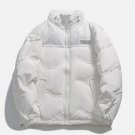 Basic Quilted Patchwork Corduroy Winter Coat