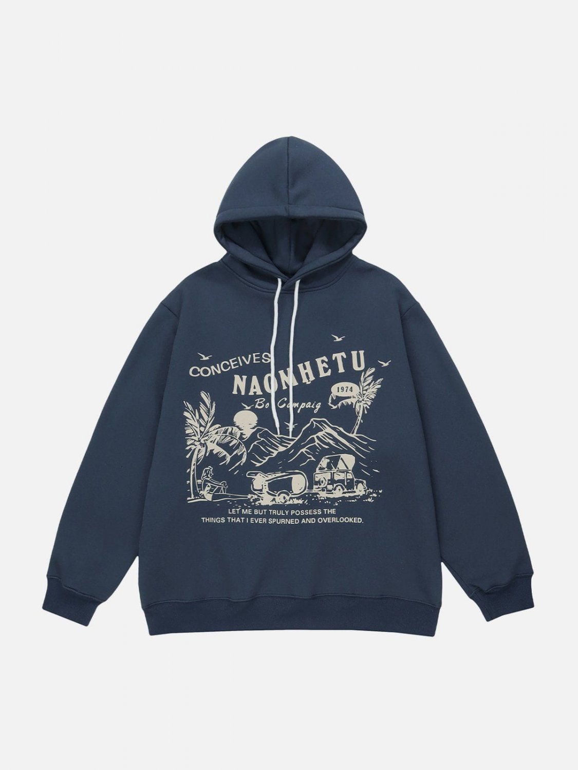 Beach Landscape Print Hoodie