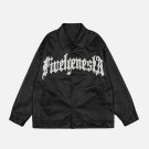 Beaded Embroidered PU Jacket