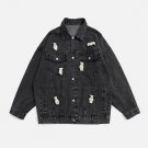Bear Decoration Denim Jacket
