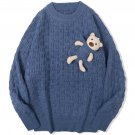 Bear Doll Decoration Knit Sweater