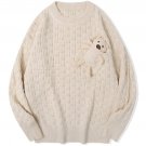 Bear Doll Decoration Knit Sweater