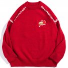 Bear Embroidery Knit Sweater