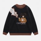 Bear Embroidery Pattern Sweater