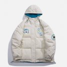 Bear Letter Print Winter Coat
