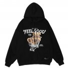 Bear Letter Shopping Cart Print Hoodie