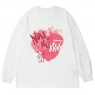 Bear Letter Spaceship Graphic Sweatshirt