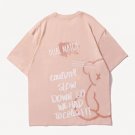 Bear Stick Figure Print Cotton Tee