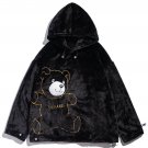 Bear Three-dimensional Embroidered Hoodie